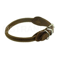 Halsb�nd Nubukl�der rundsyet 32 cm Brun